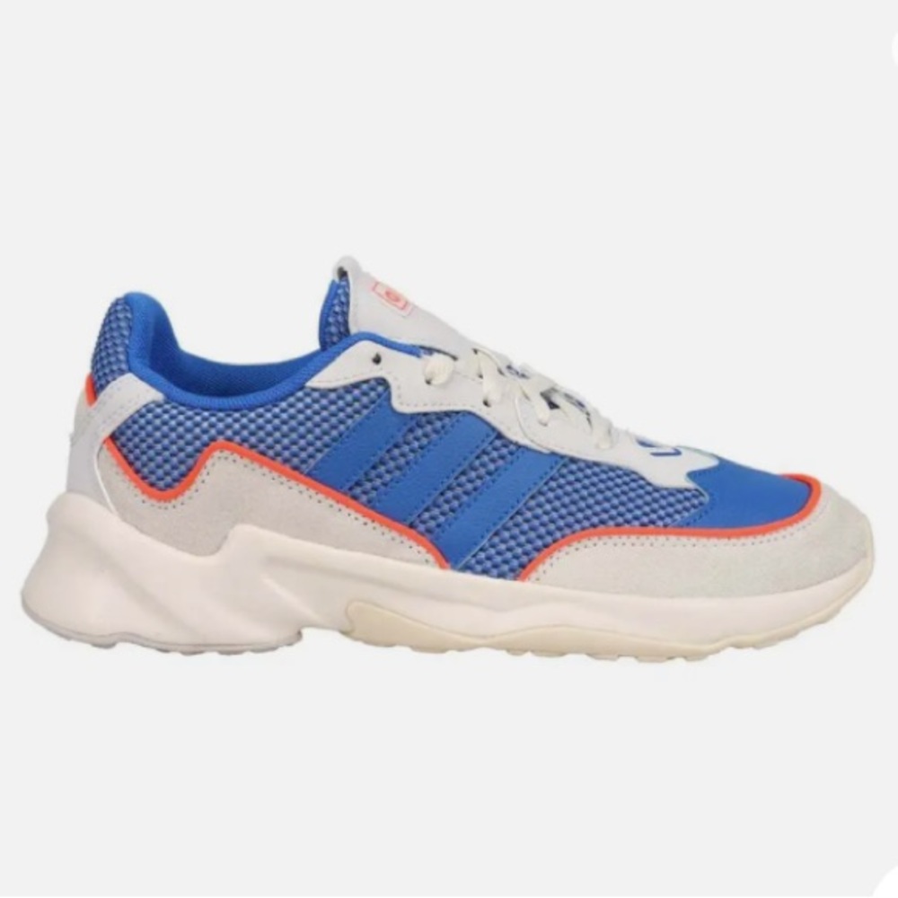 Adidas Mens 20 20 FX Training Shoes Blue White EH0265 Lace Up Low Top